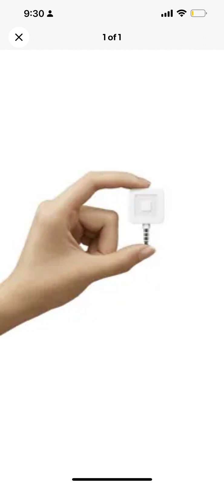 Square A-PKG-0206-01 Credit Debit Card Reader – White for Apple iPhone Android