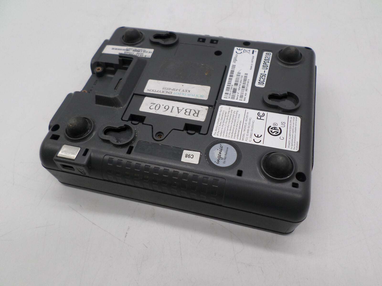 Ingenico ISC250-V4 Payment Terminal ISC250-31T2591B, Pre-Owned