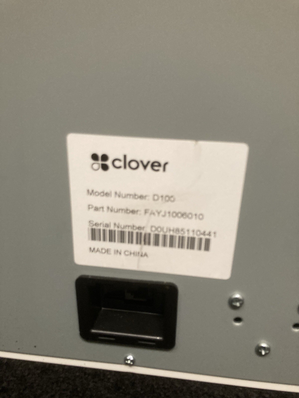 Clover Station C500 Point of Sale POS System w/ P550 Printer & Cash Drawer