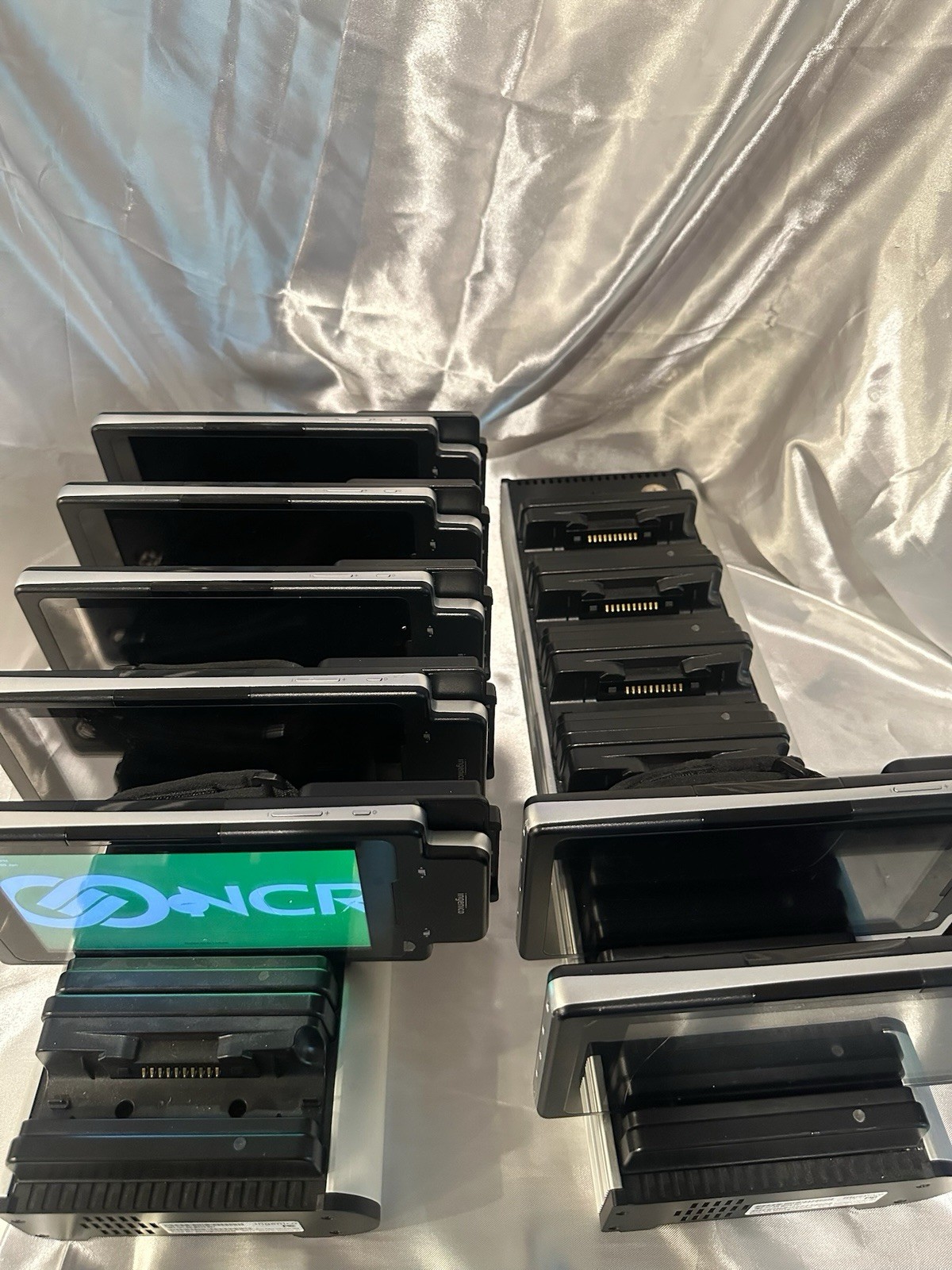 7 Ingenico Moby M70 Touchscreen Payment Terminals,Android Tablets, & 2 Chargers