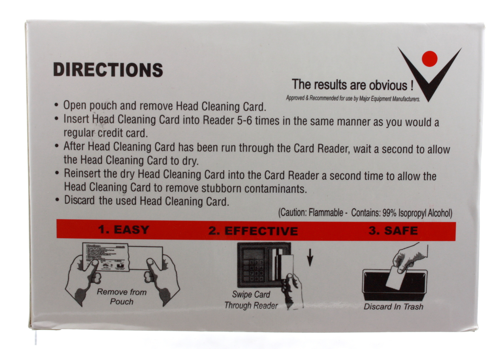 CR80 Magnetic Card Reader and Keyless Lock Cleaning Cards 50pcs
