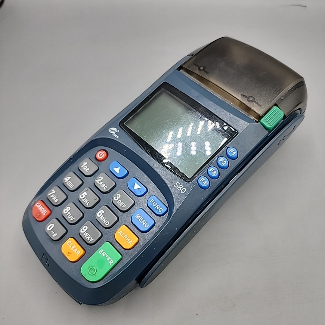 Used Pax S80 Credit Card Terminal No Power Cord Works