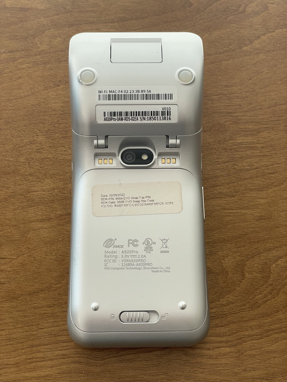 PAX A920 Pro Payment Terminal Wireless Credit Card Reader TESTED with Charger