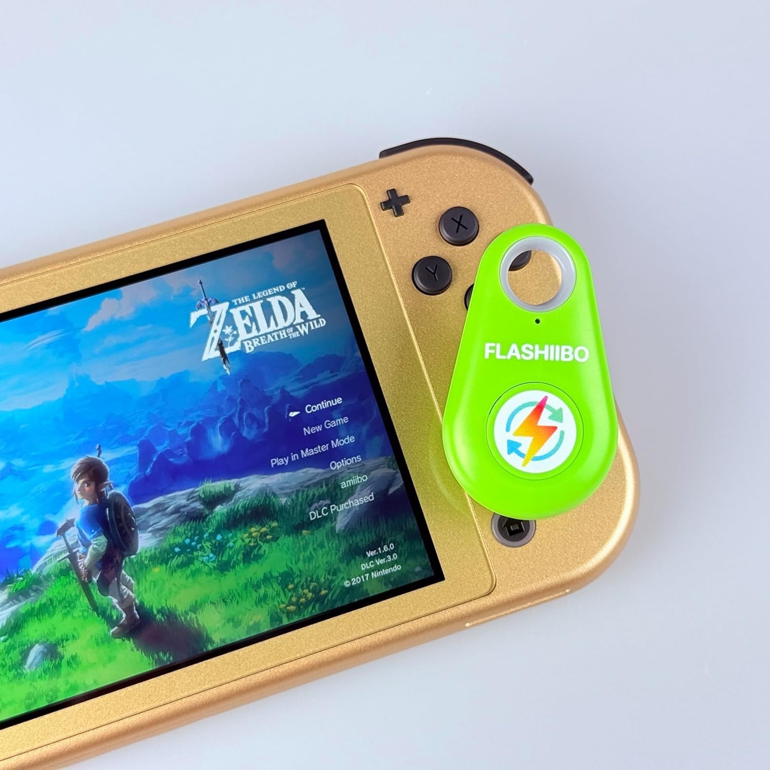 Handheld Green NFC Fob v1 – Unlock Infinite Rewards in Nintendo Switch Gaming