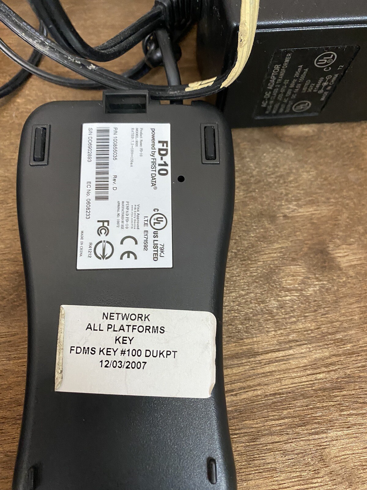 Lipman Nurit 3020 Countertop Payment Solutions Credit Card Processor UNTESTED
