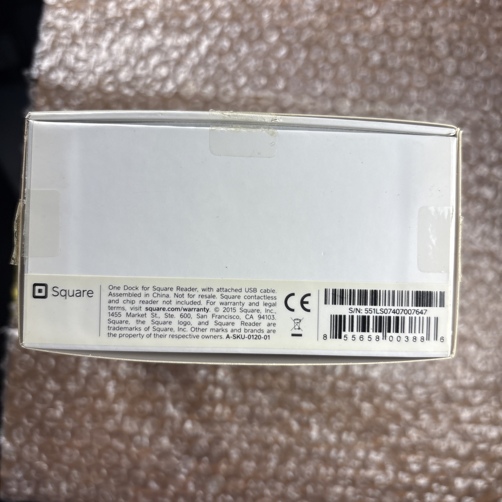 Dock for Square Contactless Credit Card + Chip Reader A-SKU-0120-01