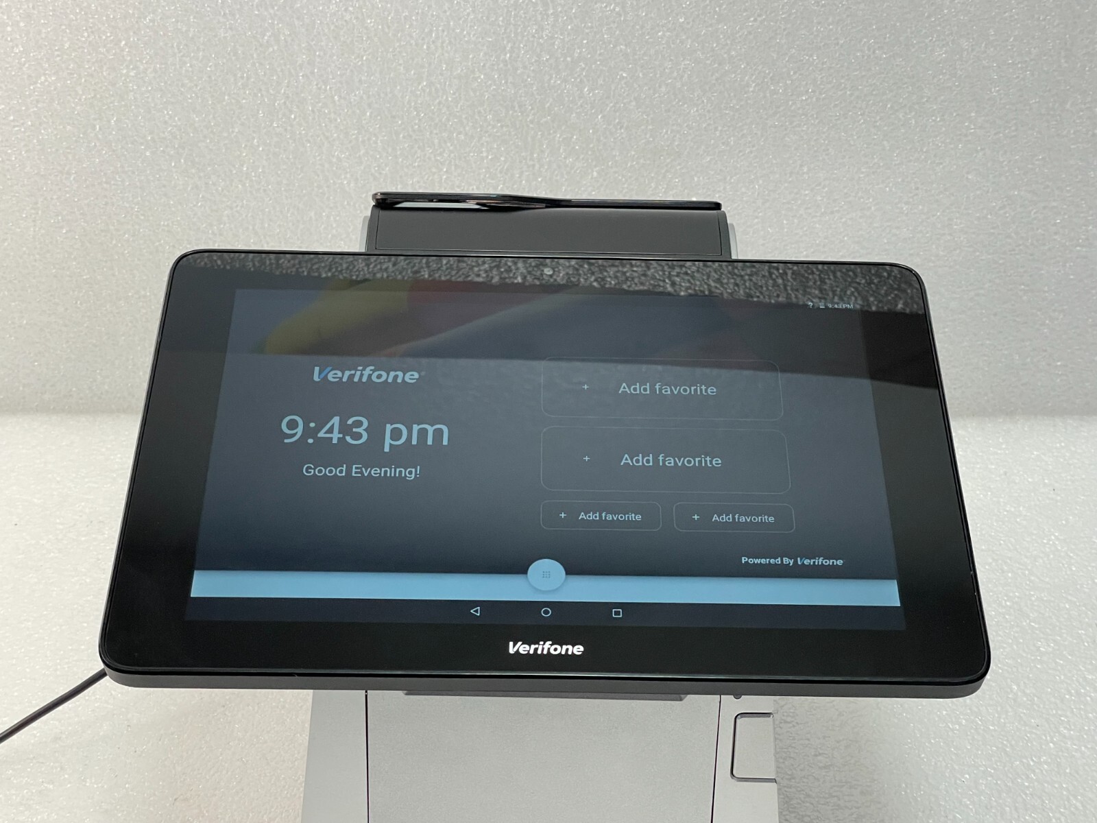 Verifone Carbon 10 Point of Sale System w/ STAND PRNTER & ADAPTER FOR PARTS READ