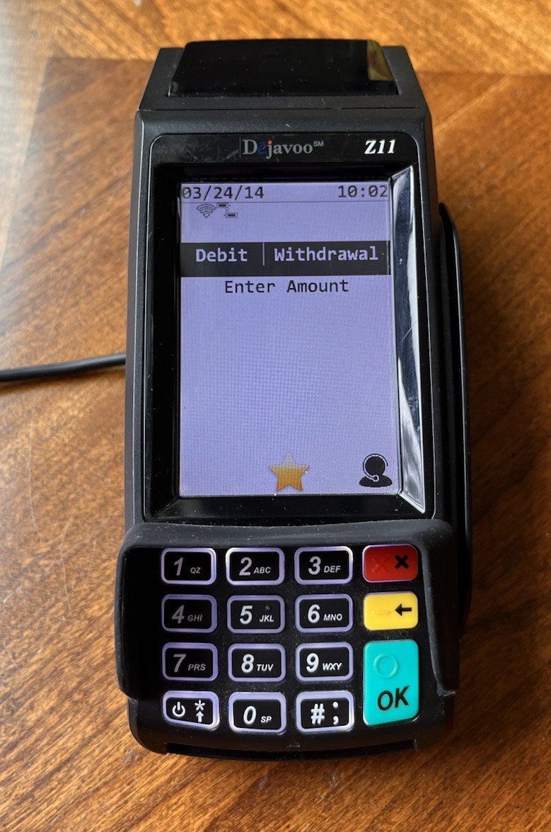 Dejavoo Z11 WiFi Touch Screen Credit Card Machine Terminal VEGA3000 Tested