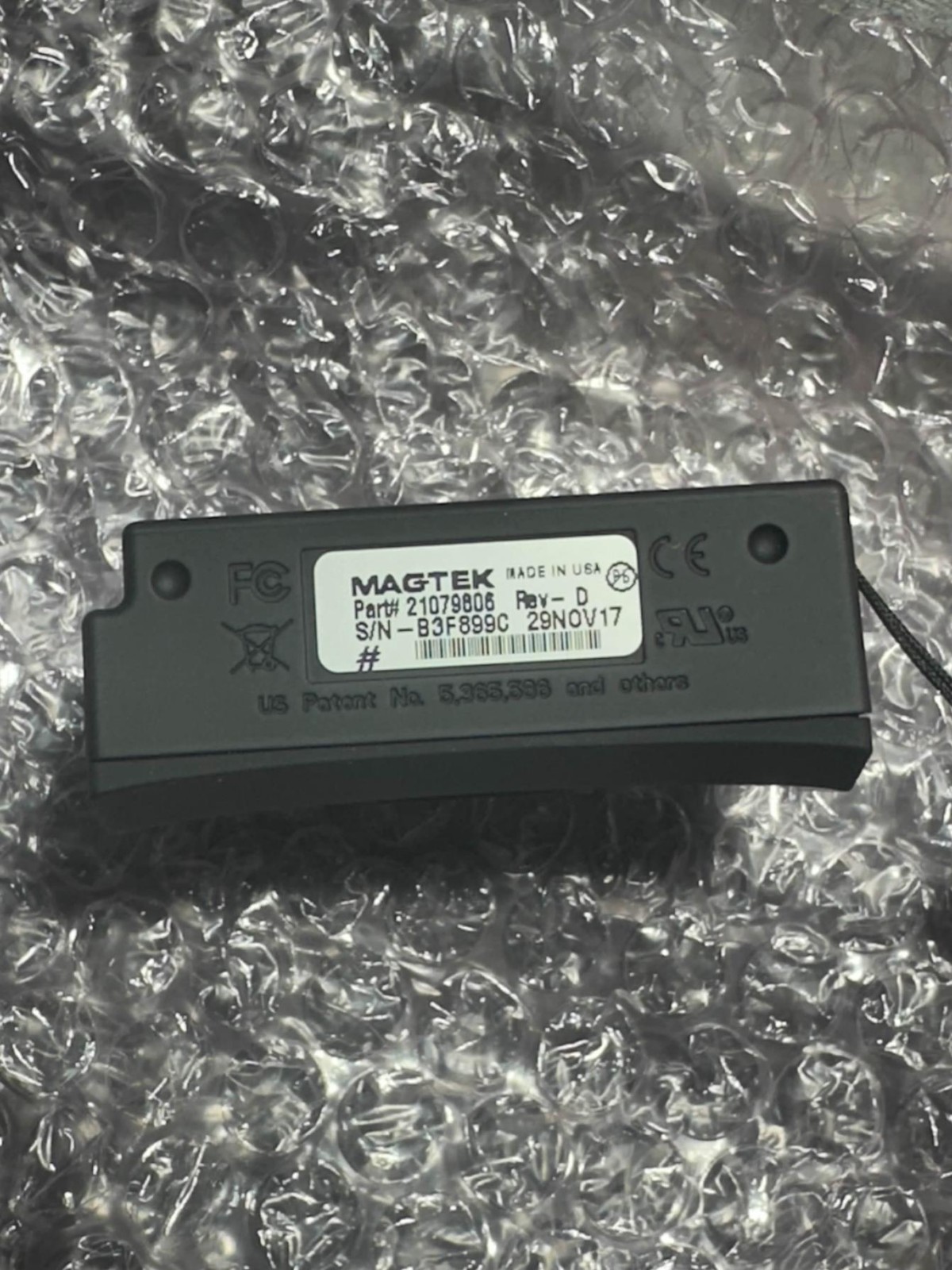 NIB MagTek 21073062 Dynamag Magnesafe Triple Track Magnetic Stripe Swipe Reader