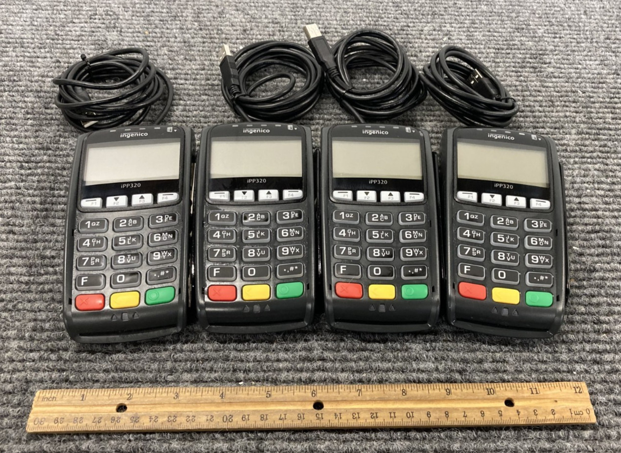 Lot of 4 Ingenico IPP350-31T3154A Payment Terminals