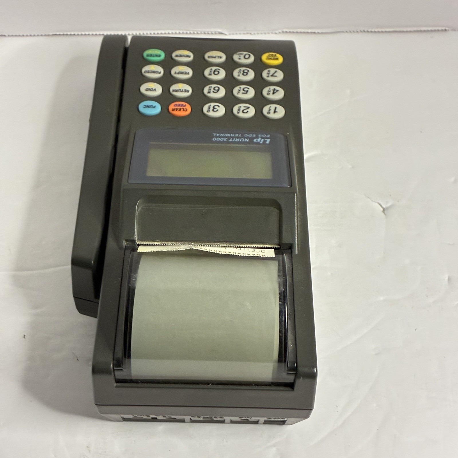 Lipman Nurit 3000 POS EDC Credit Card Terminal Parts Repair No Power Cord