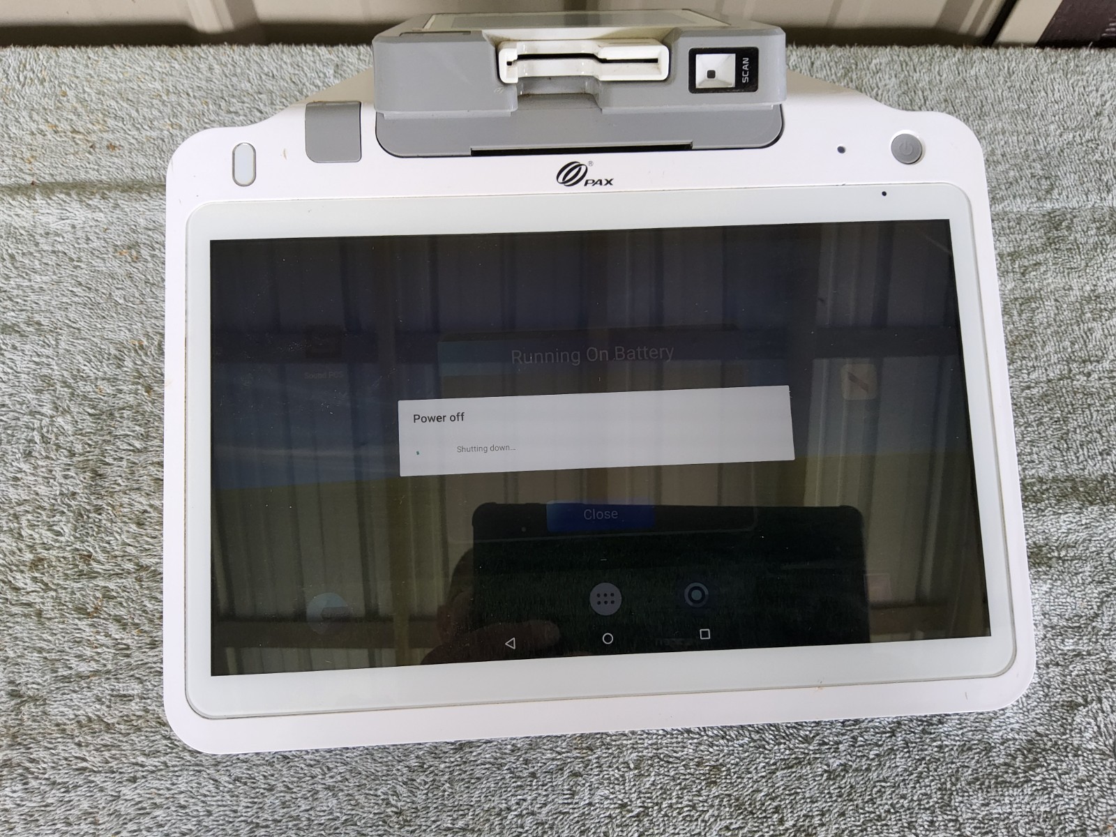 PAX E700 Android All in One 12.5″ POS Payment Terminal Sold As Is
