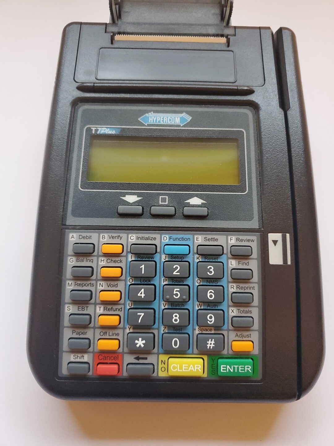 Hypercom Model T7 PLUS Credit Card Terminal Reader No Power Cord Not Included
