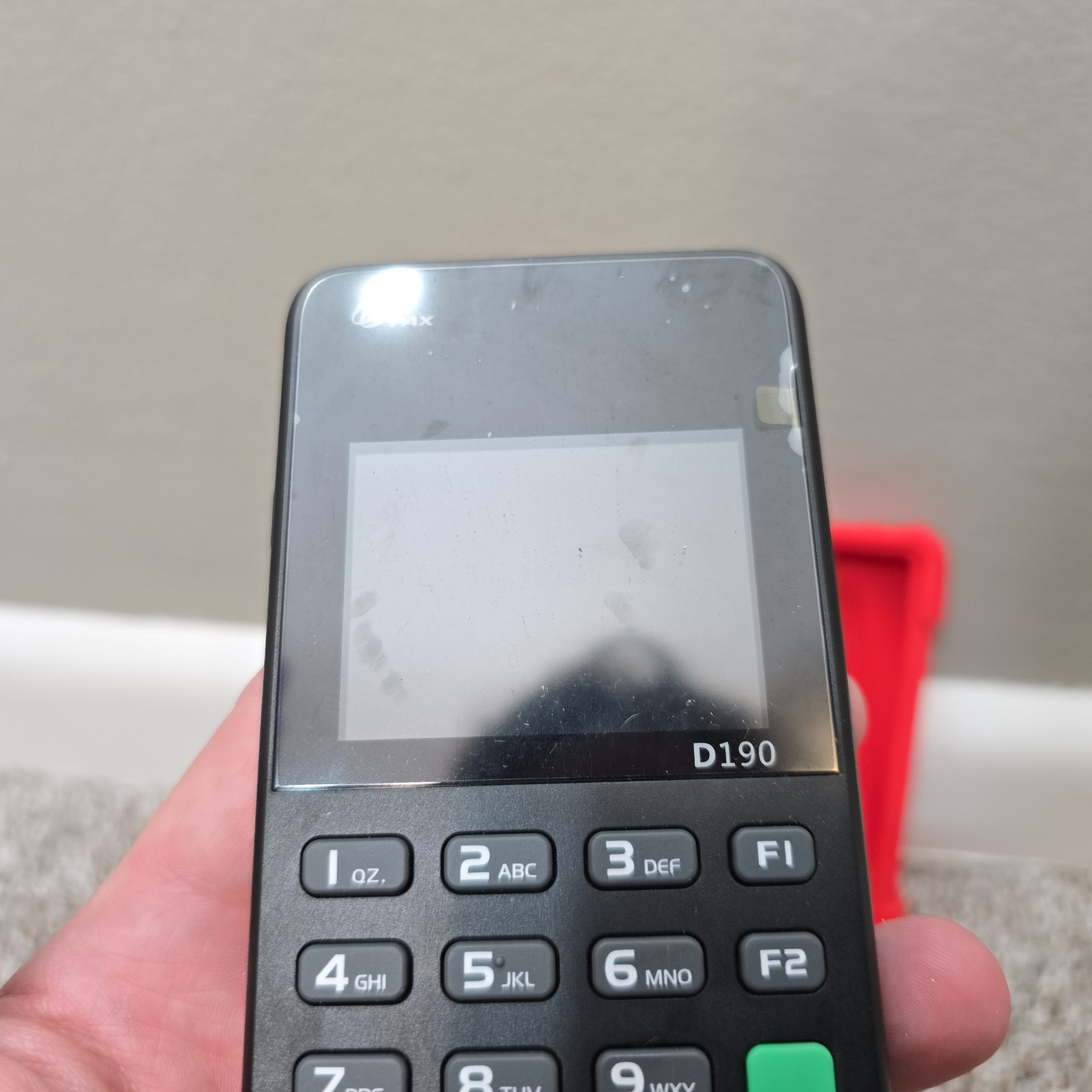 PAX D190 Advanced MiniPOS Terminal Mobile Contactless Payment – FOR PARTS REPAIR