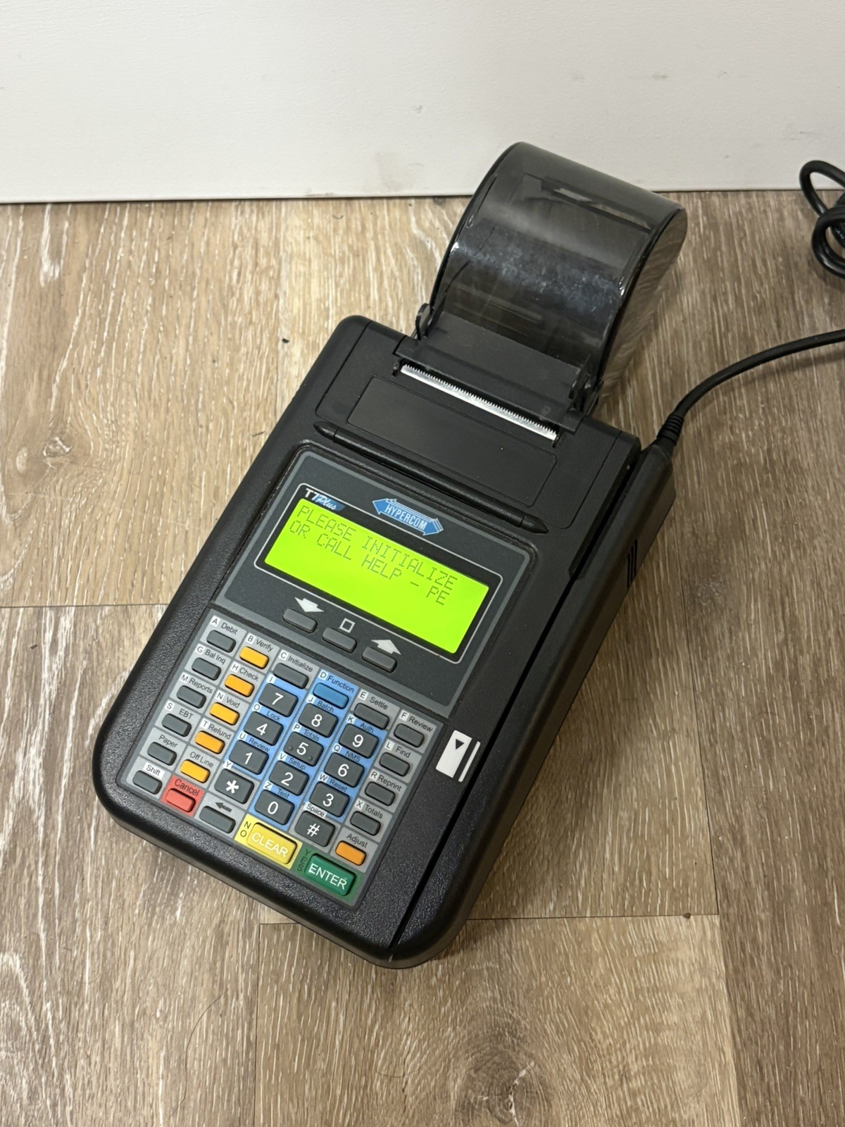 Hypercom T7Plus POS PIN Credit Card Terminal INCLUDES POWER SUPPLY