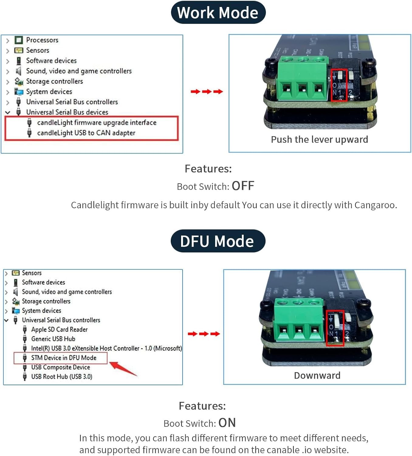 USB CAN Bus Adapter for Automotive Signal Processing