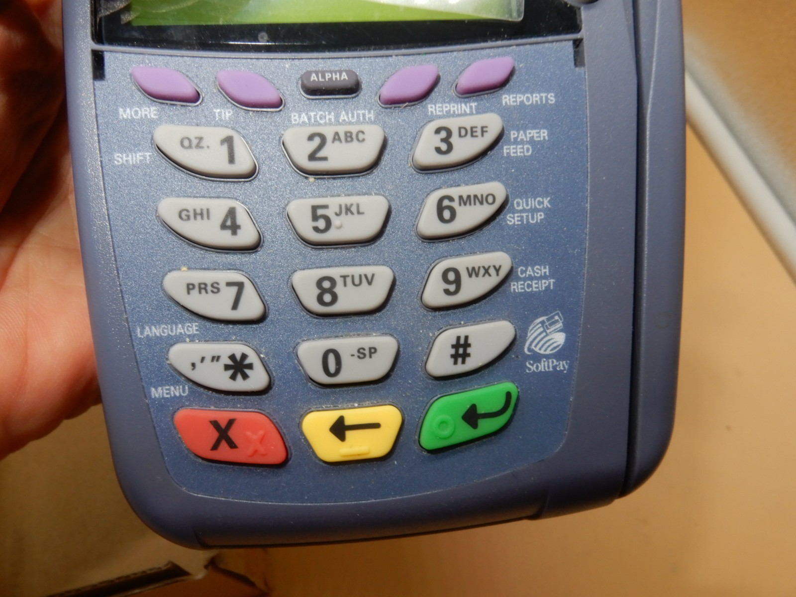 VERIFONE Vx510 CREDIT CARD TERMINAL in original box, used