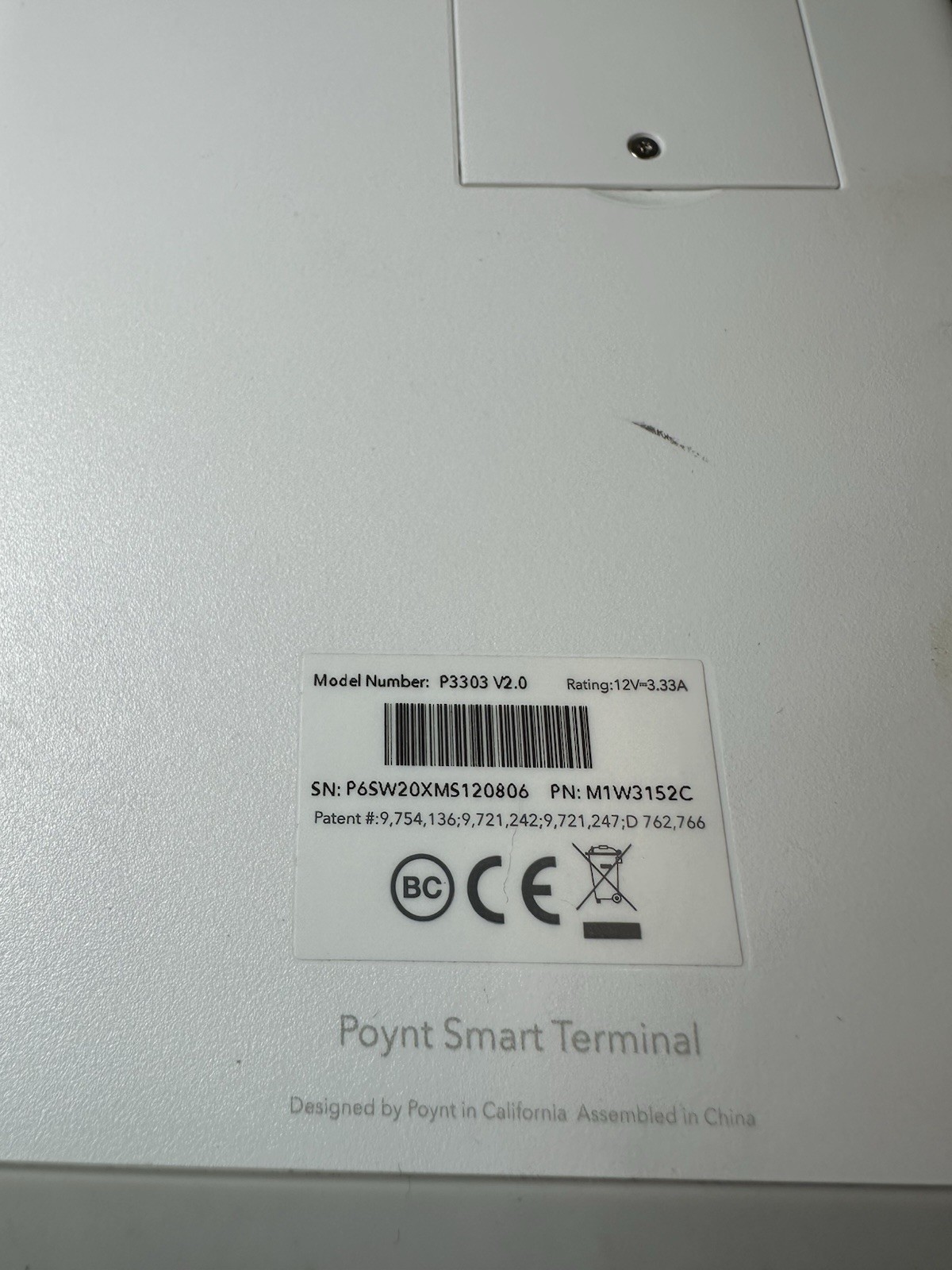 Poynt P3303 V2.0 Smart Terminal Credit Card UNTESTED Ships Fast!