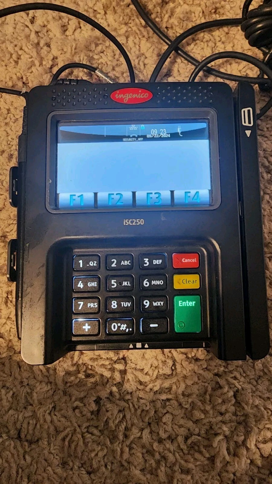 Ingenico ISC250 Smart Payment Terminal Credit Card Reader Touch Payment T1