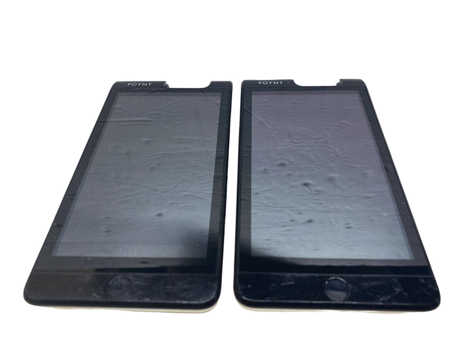 2X POYNT 5 P0502 Handheld WiFi Payment Terminal – No Power Cord – Not Tested