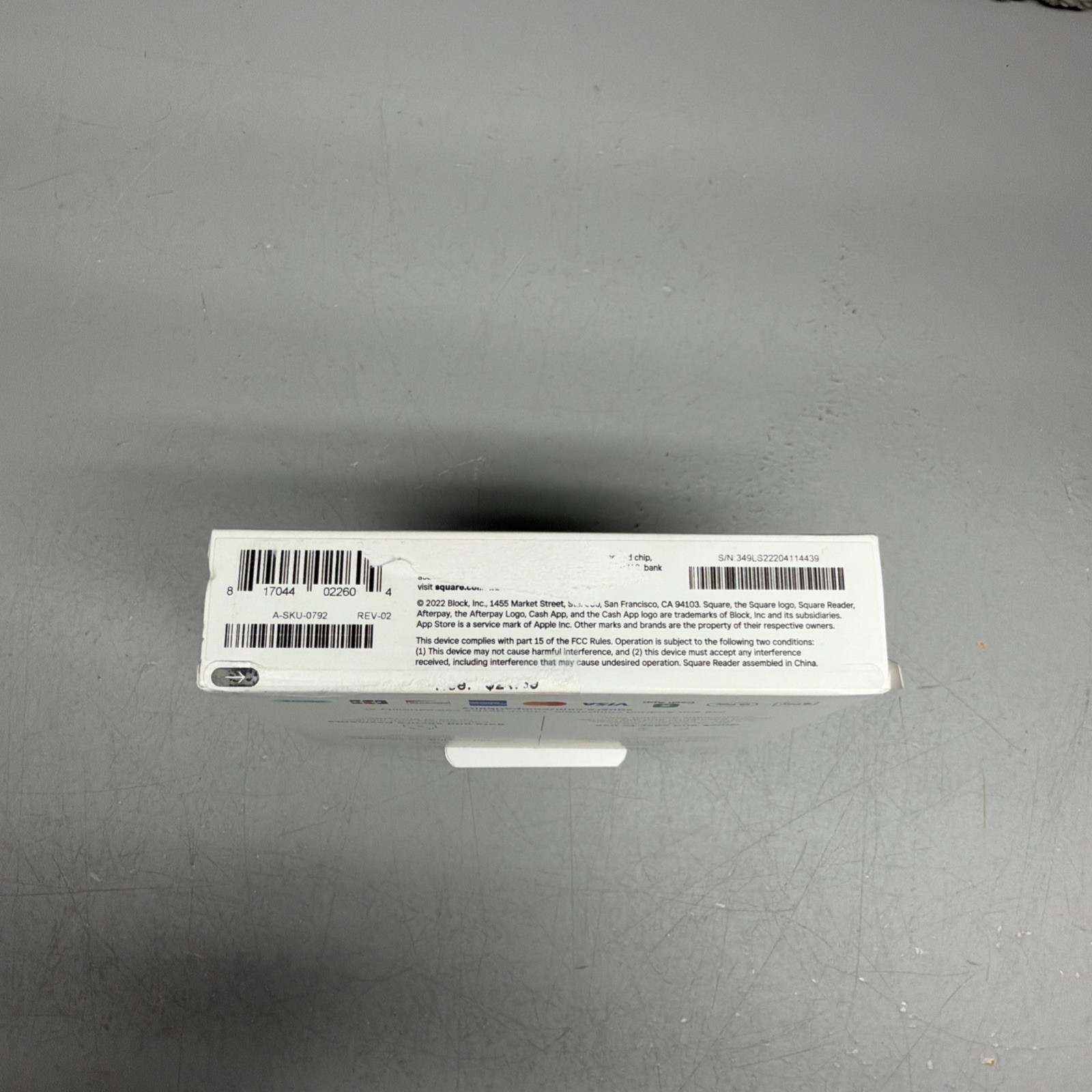 New Square Card Reader for Contactless and Chip 2nd Generation White