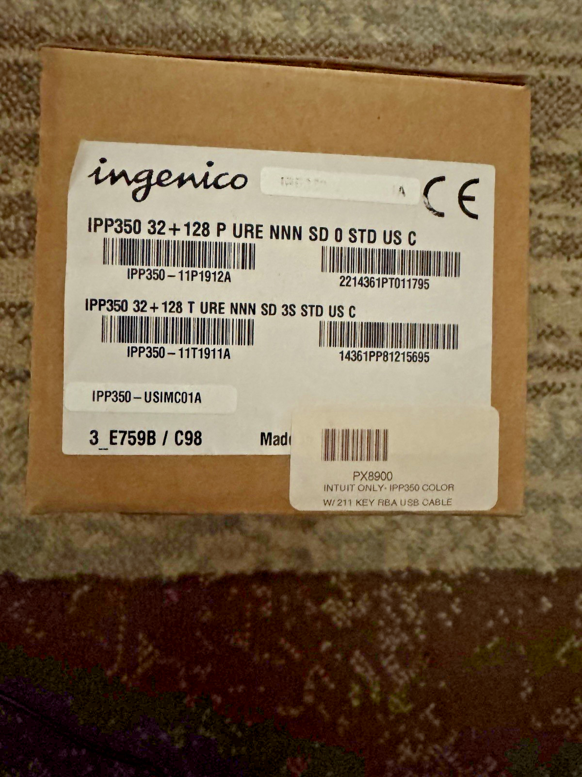 Ingenico iPP350 USB POS Credit Card Reader Payment Terminal Open Box