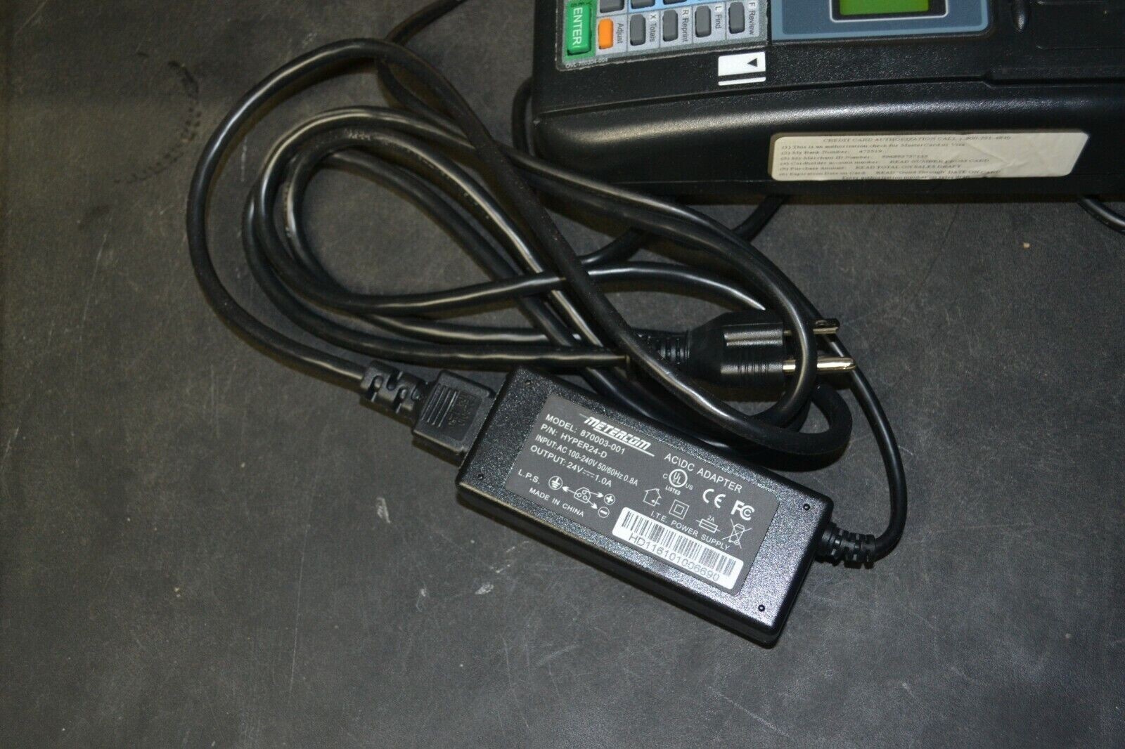 F3-6 Hypercom T Series Model Credit Card Machine & Power Supply Terminal FREE SH
