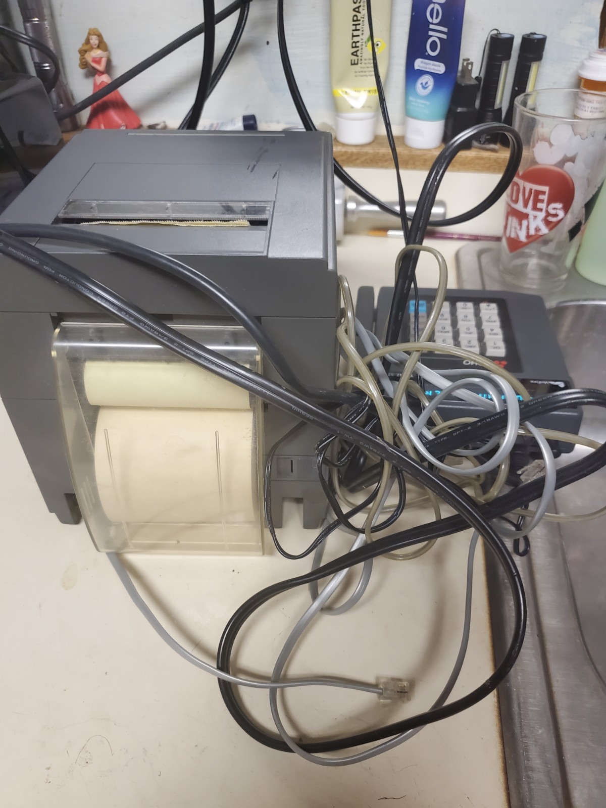Verifone tranz 330 credit card reader terminal and Citizen receipt printer