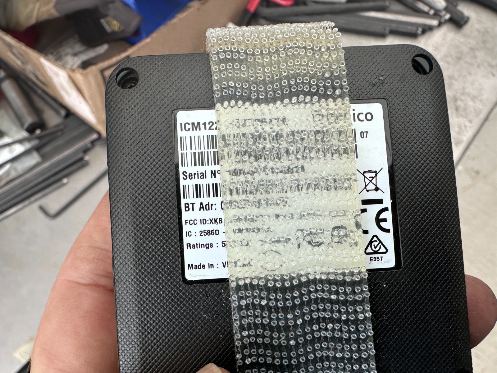 Ingenico iCMP ICM122-31T2647A w/Long Hook/Loop Strip on Back – (Lot of 5)