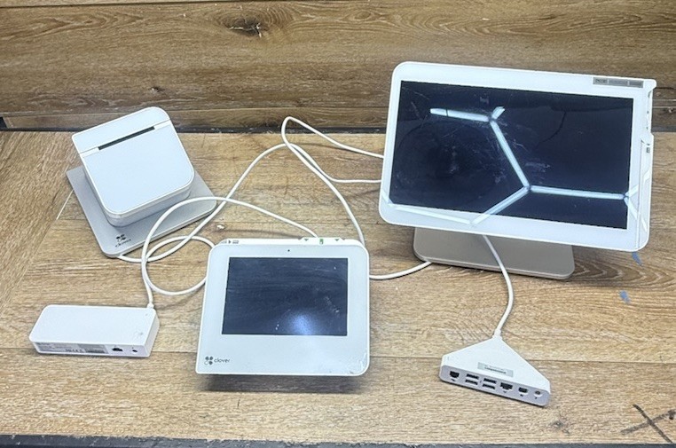 Clover POS System Lot Station Mini Printer Hub Accessories Untested AS-IS