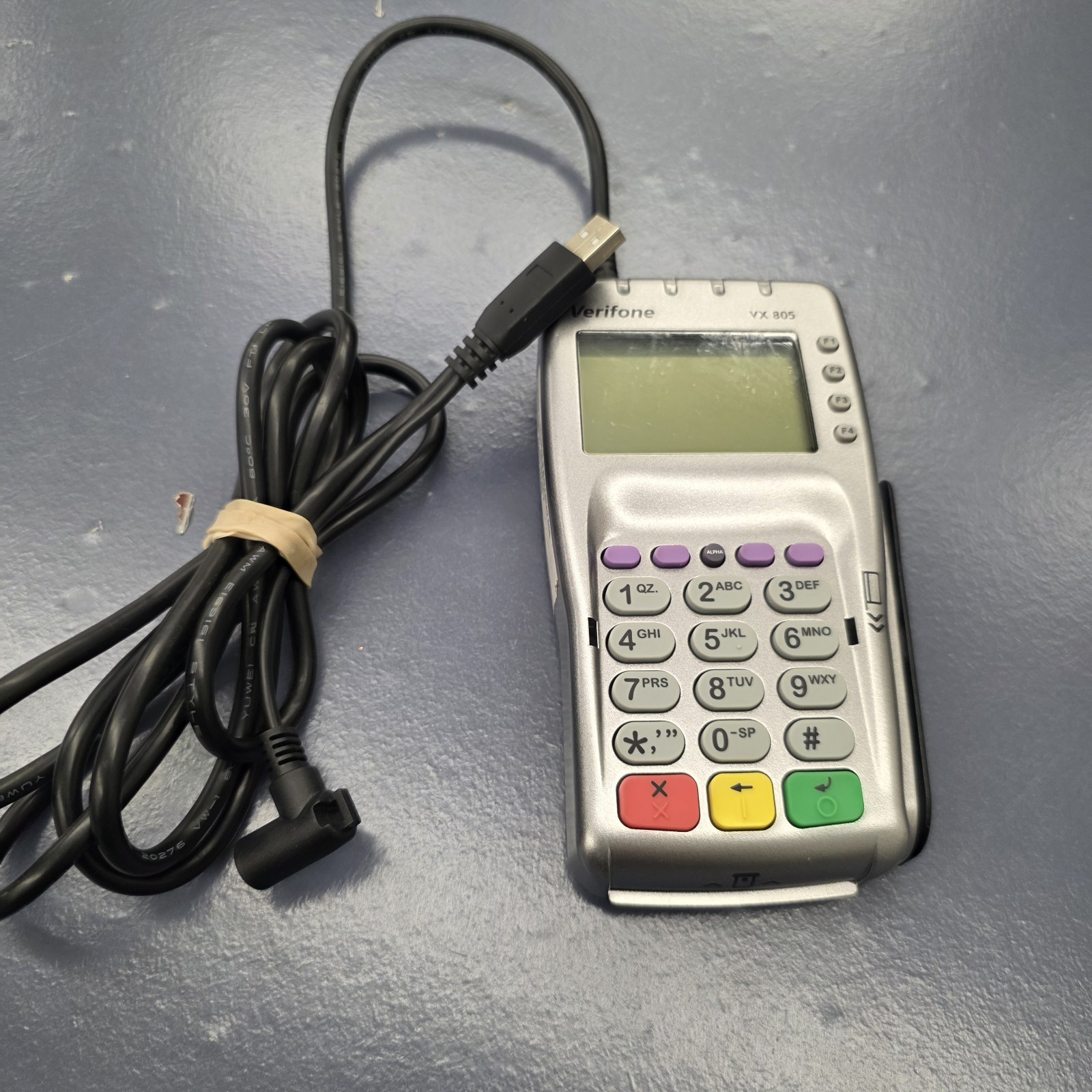 Verifone VX805 CTLS Credit Card Terminal Machine with Internet Cord Tested