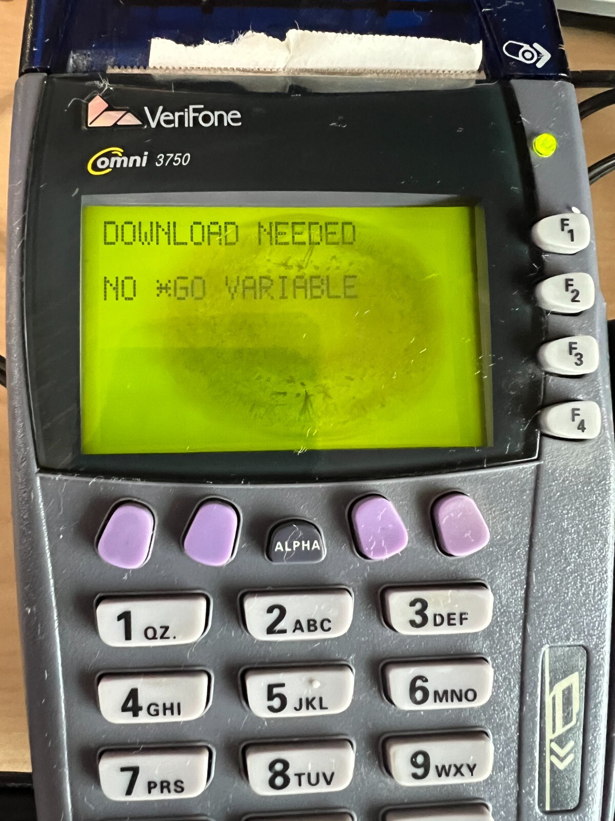 Verifone Omni 3750 Wired Digital POS System & PinPad 1000SE