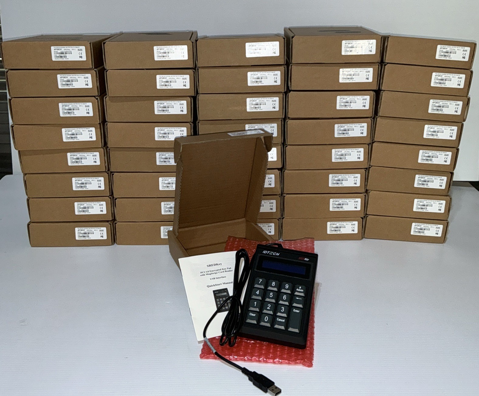 Lot of 41 ID TECH SREDKey USB IDSK-534833TEB