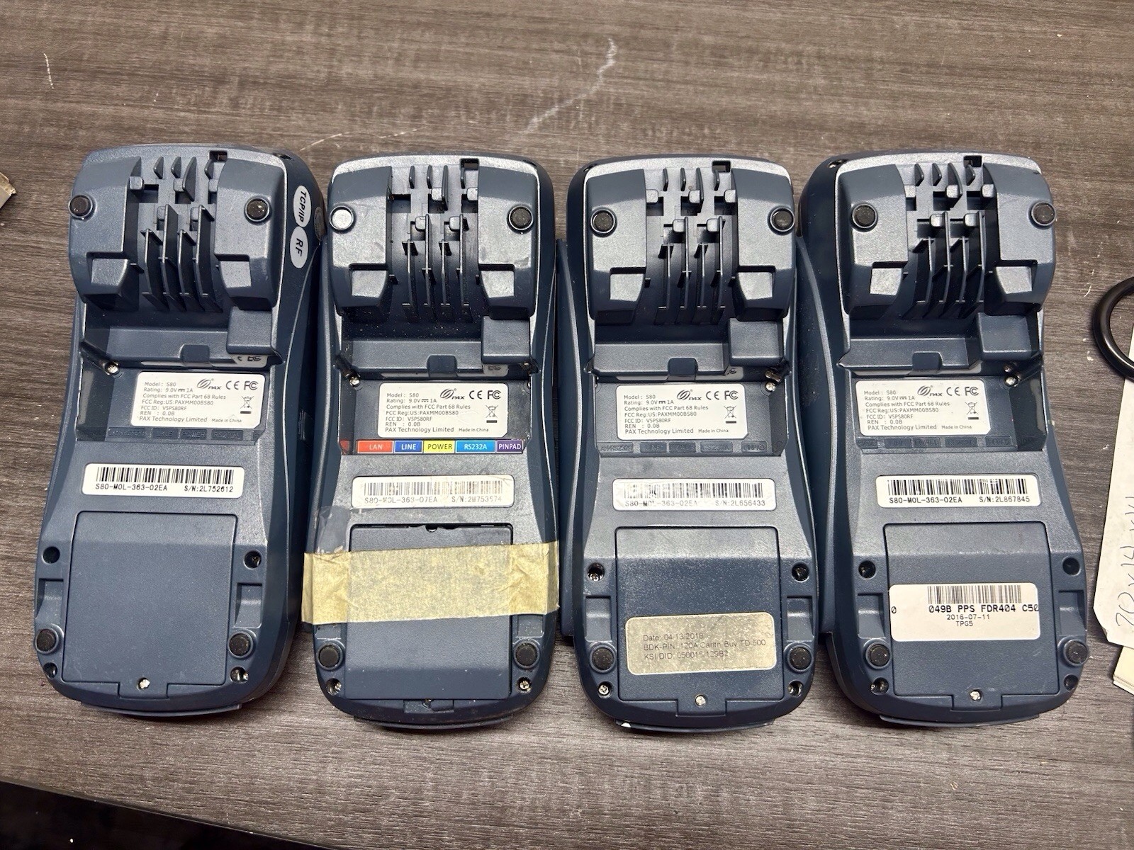 Lot Of 4 PAX S80 EMV NFC Credit Card Machine “Locked” |#D76