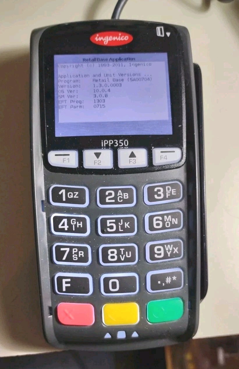 Ingenico iPP350 Credit Card Terminal Reader Keypad Retail Services Business