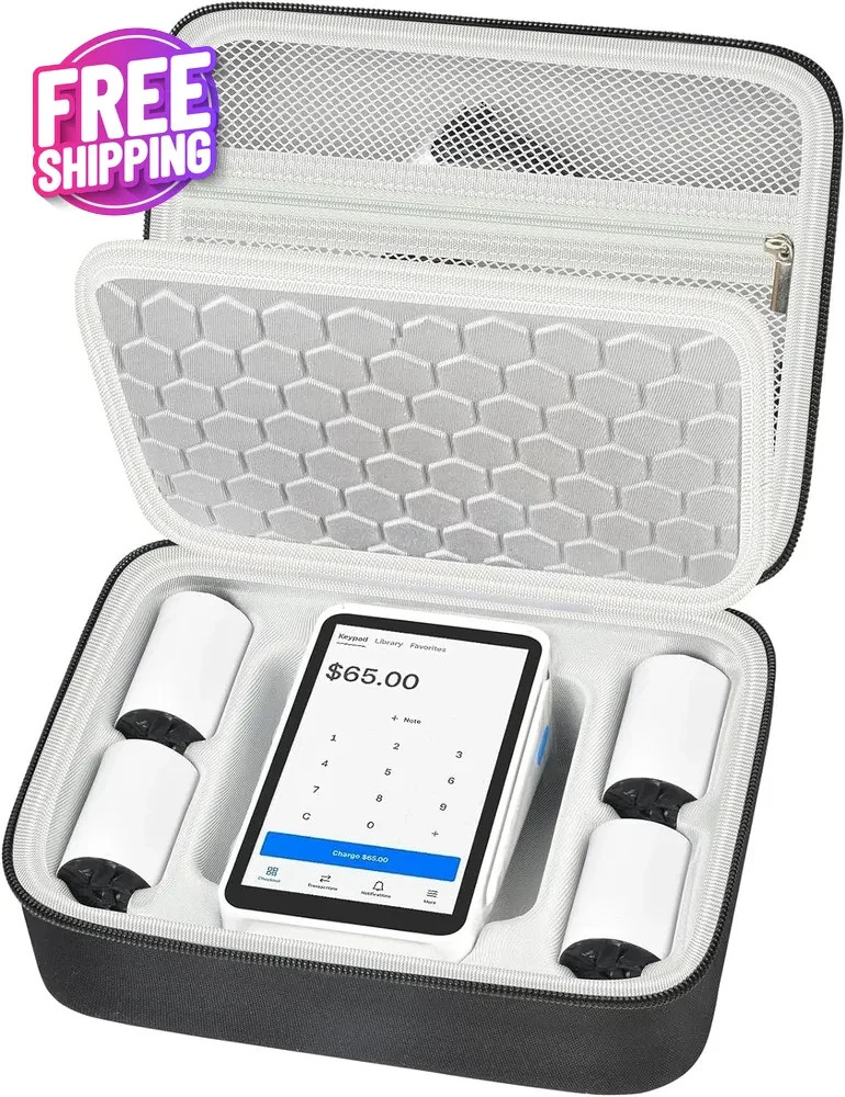 Case Compatible with Square Terminal Credit Card Reader, Mobile POS Machine Stor