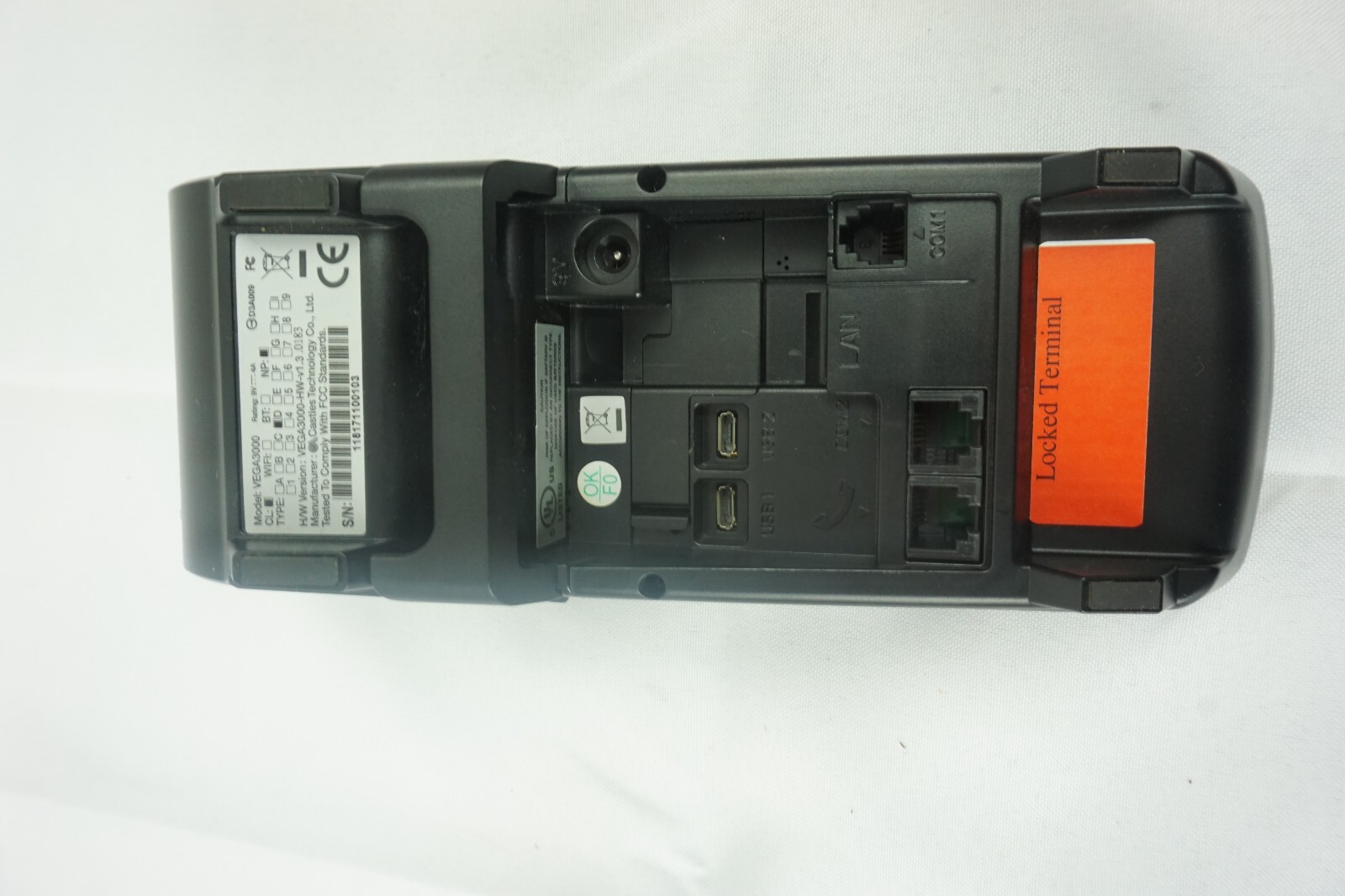 D Javoo Z11 Model Vega3000 Credit Card Terminal
