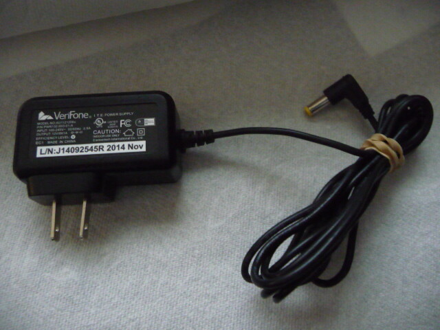 2pcs Verifone 12V Power Supply Mod.# AU1121206u, P/N CPS11212D-1B-R