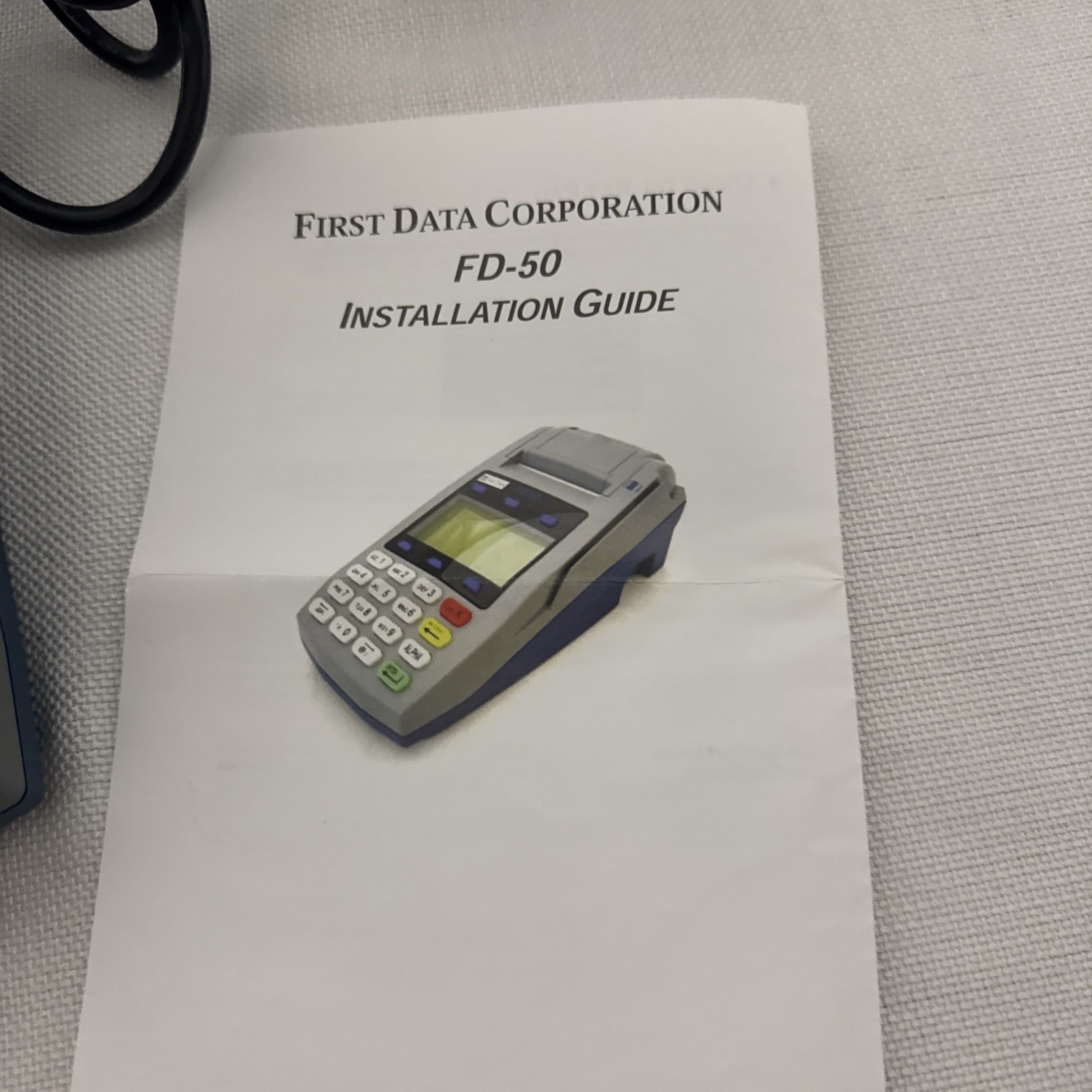 First Data FD-50 Credit Card Terminal Reader Machine User Tested And Works!
