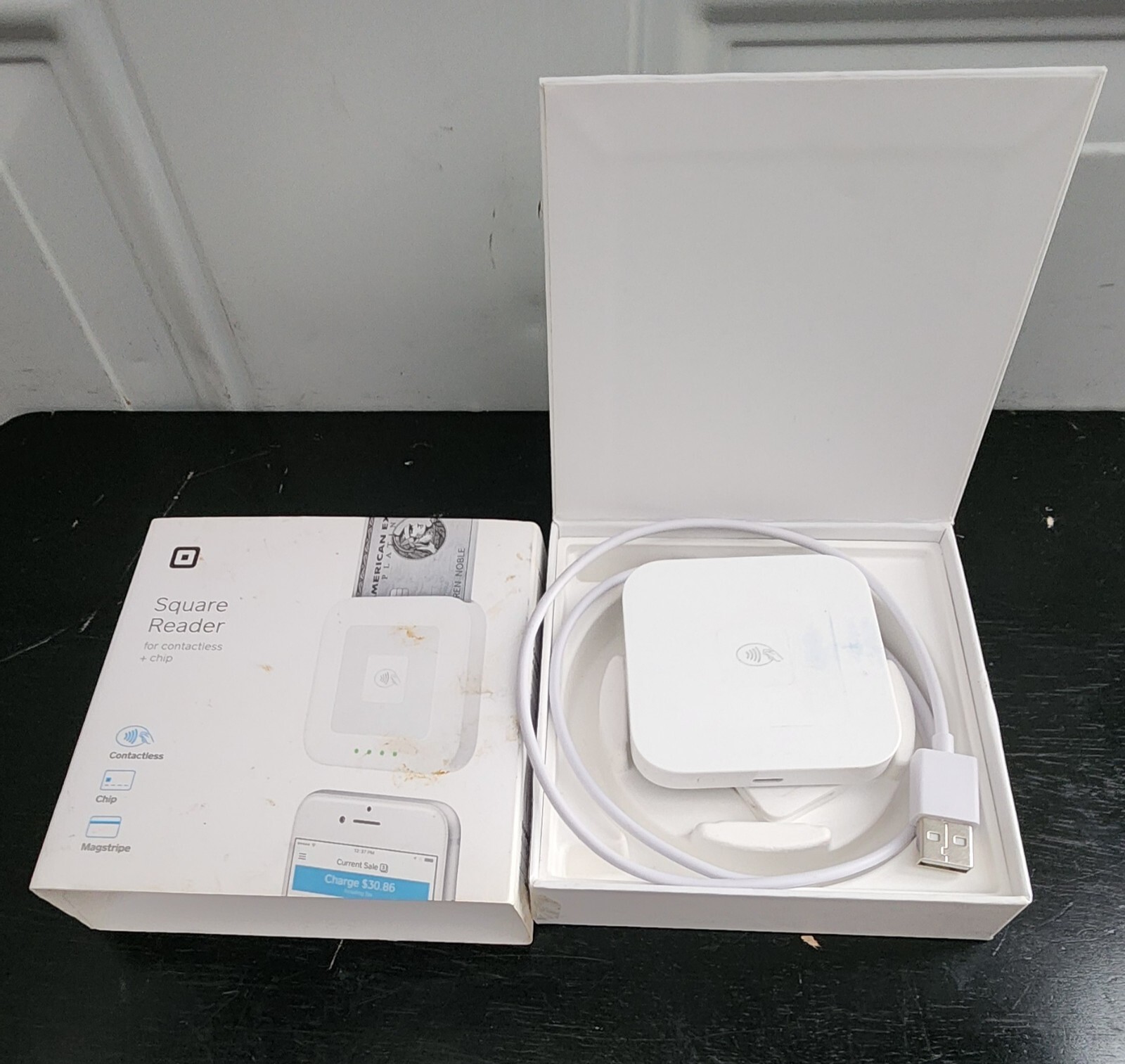 Square A-SKU-0485 Credit Card Reader For Contactless + Chip + MagStripe