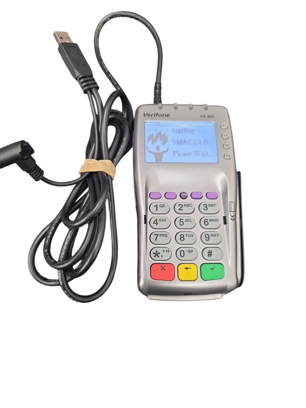 Verifone VX805 CTLS Credit Card Terminal Machine with Internet Cord Tested
