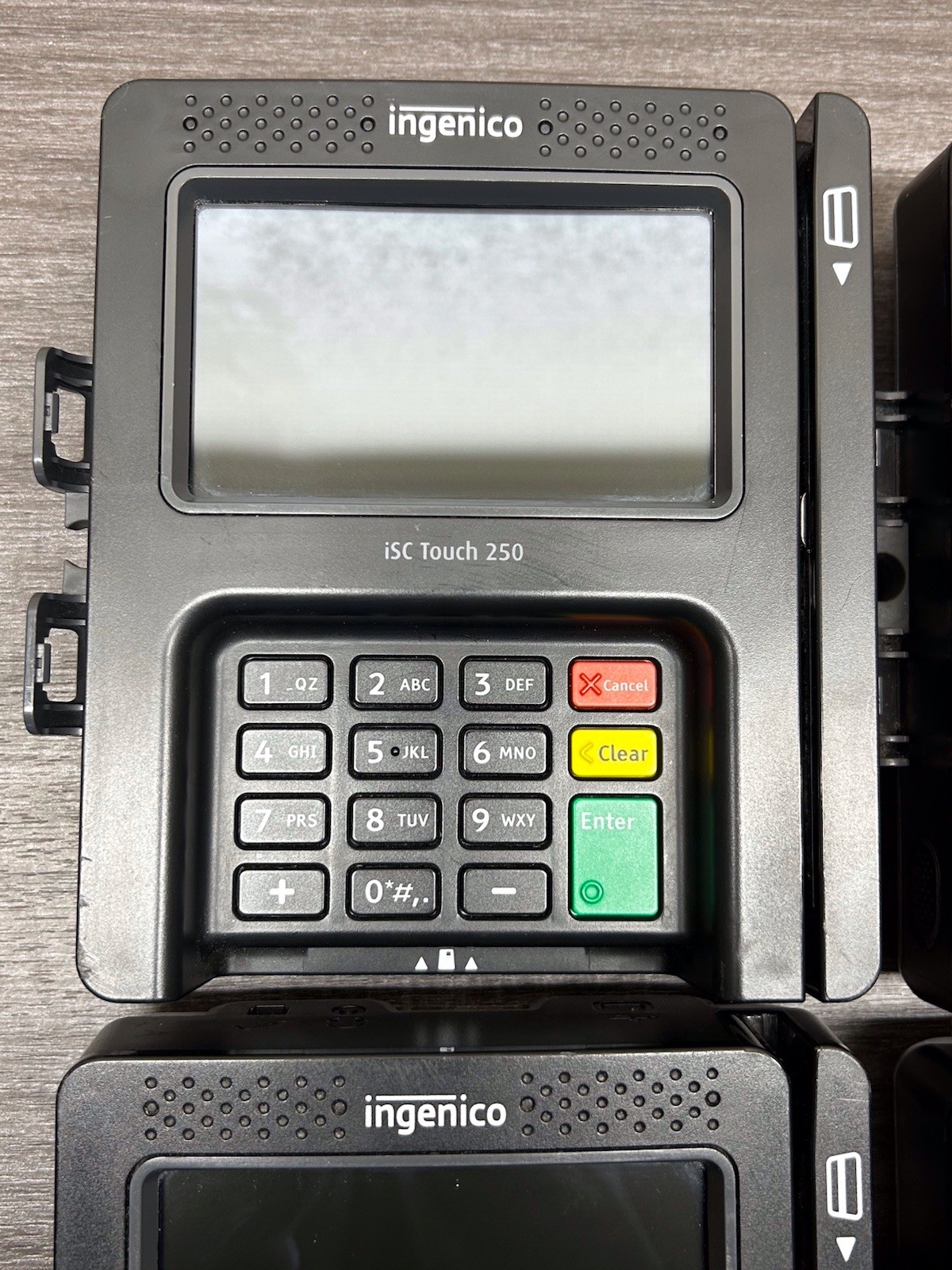 LOT OF 4 Ingenico ISC250 LCD Smart Payment Terminal Credit Card Reader | #D419