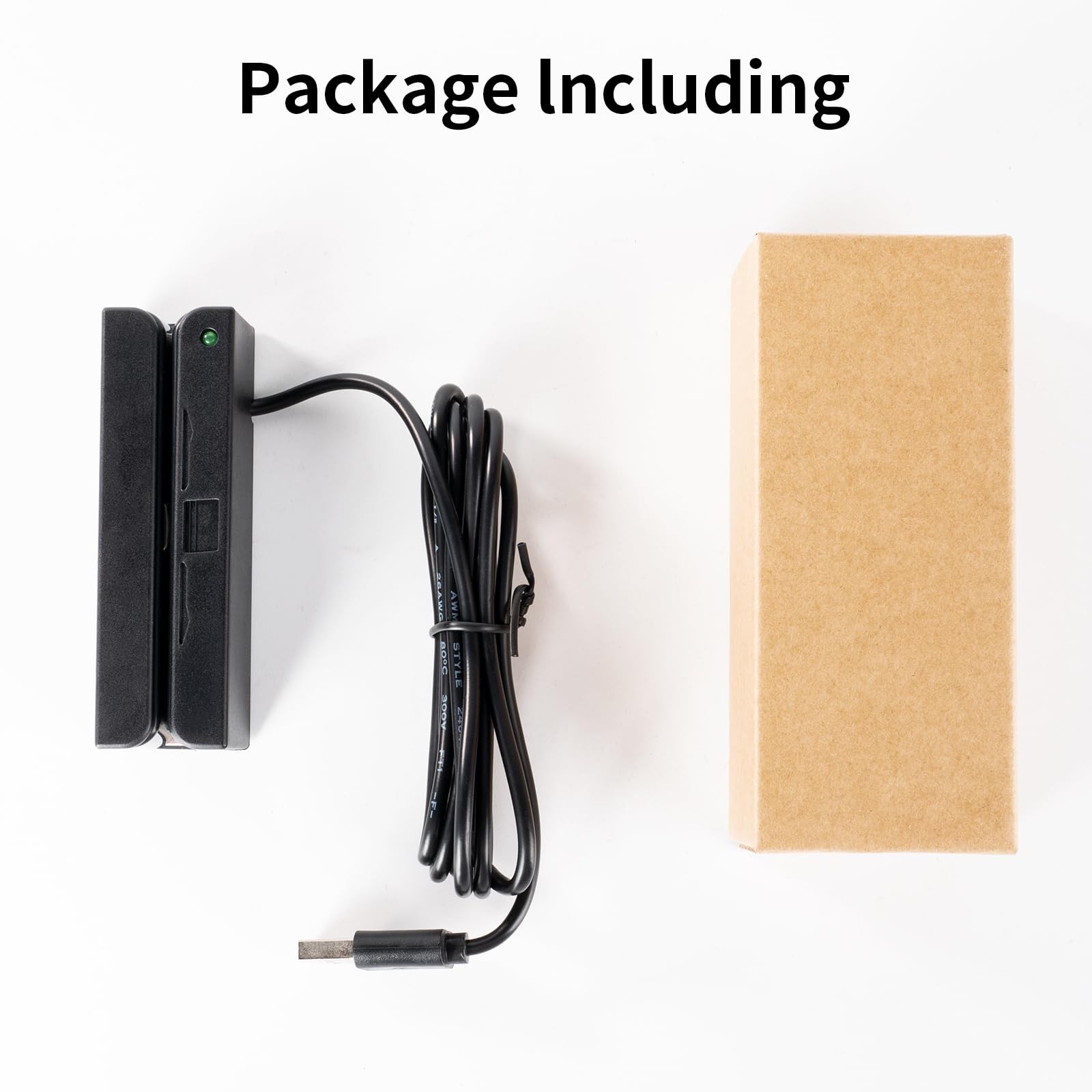 Msr90 Swiper Magnetic Credit Card Reader USB 3-Tracks Hi/Lo Data Collector, Mini