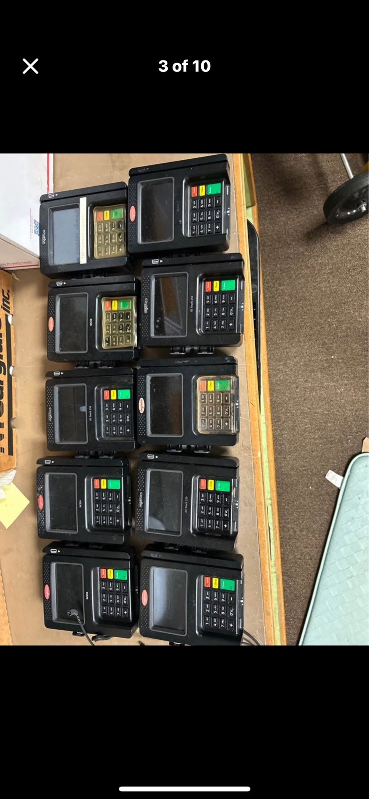 Ingenico iSC Touch 250 Payment Terminals Untested, 29 Of 39Machines Hve Stylist
