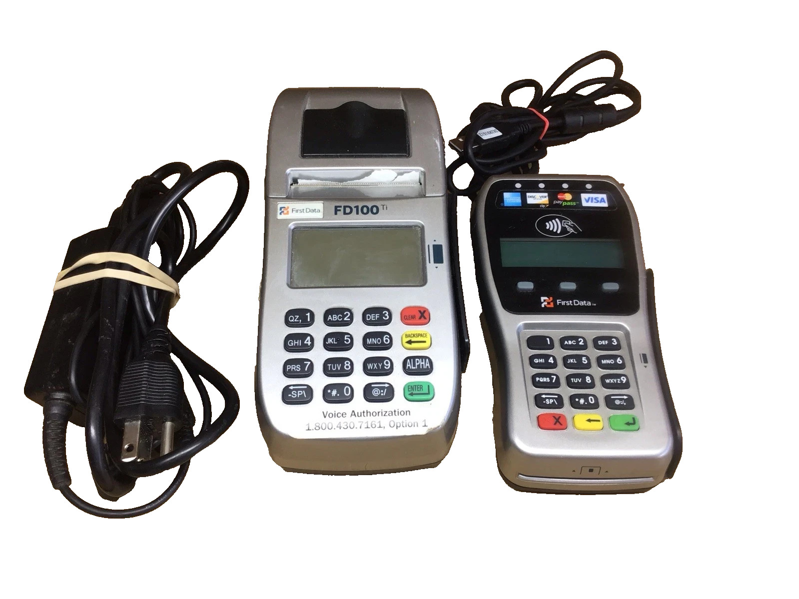 First Data FD100 Ti Credit Card Terminal with FD35 Pin Pad