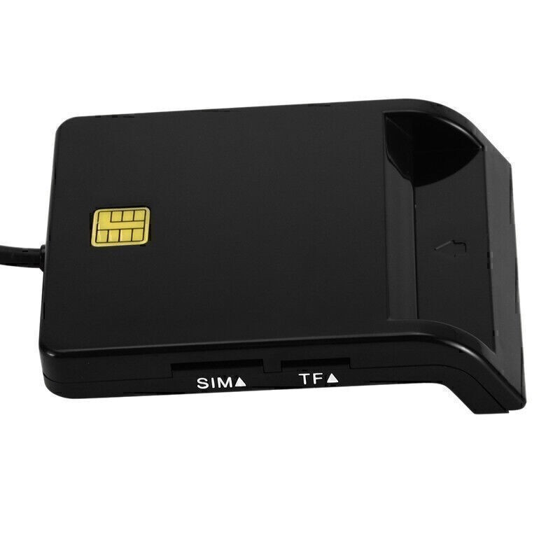 USB Smart Card Reader for Bank Card CAC Government ID Chip Card Read Information