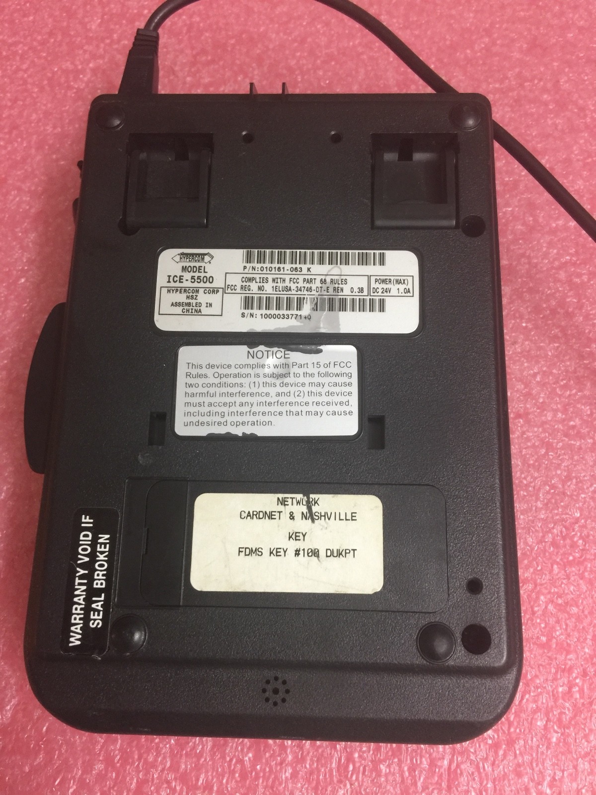 Hypercom ICE5500 POS Transaction Terminal