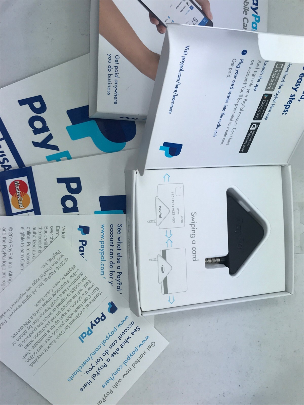 Paypal Mobile Card Reader Scanner Point Of Sale Device iPhone Android Windows