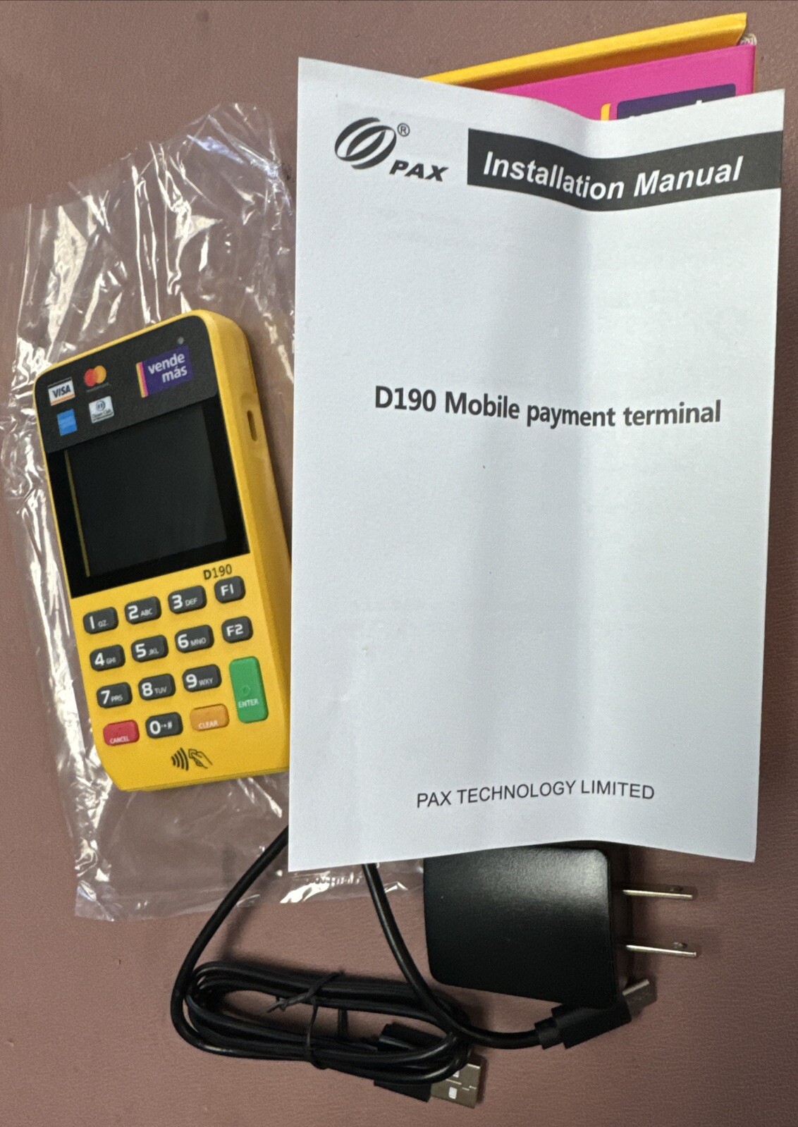 Pax Technologies POCKET PRO D190 0PW R65 01LA Mobile Data Collection Terminal