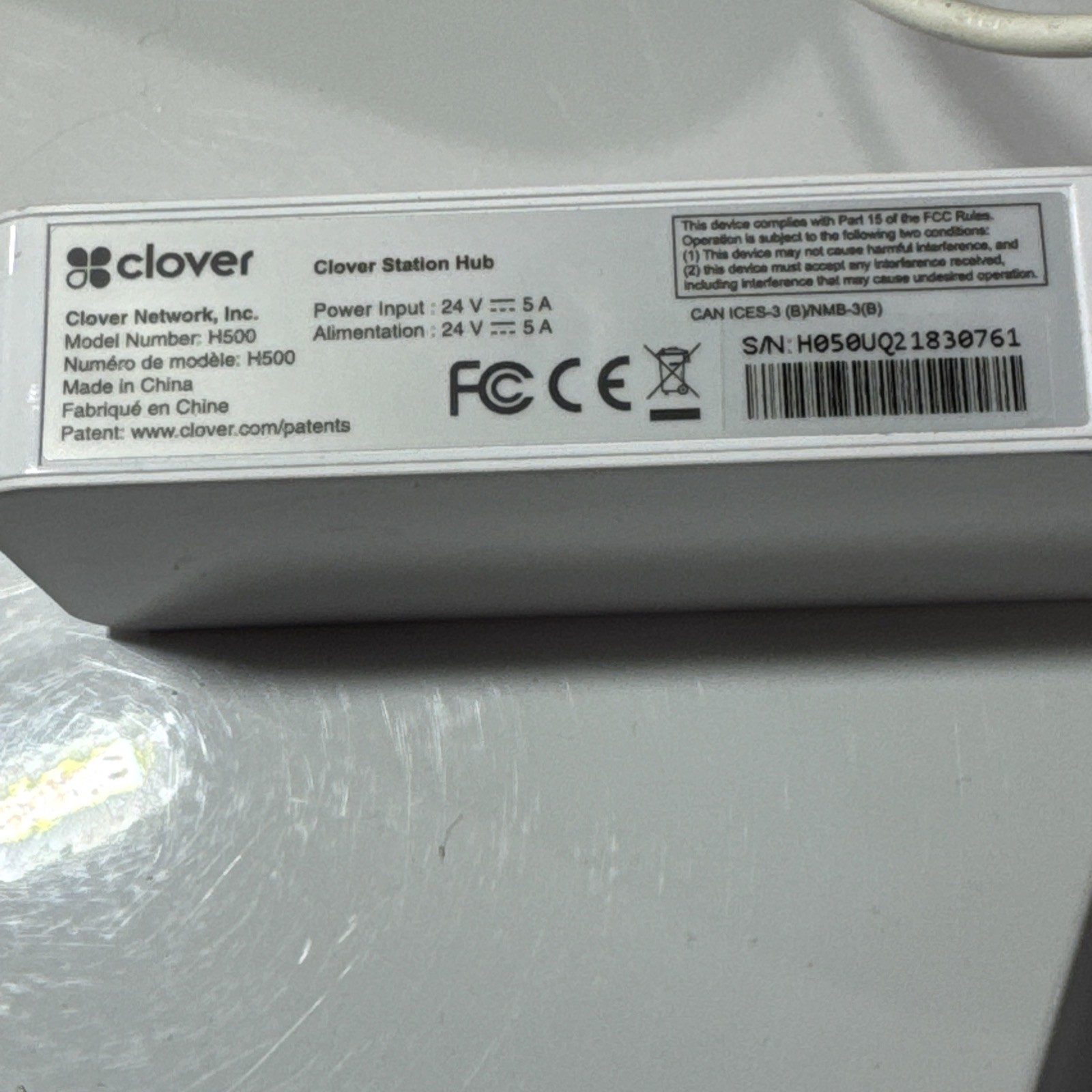 CLOVER POS System S503 C503 P500 H500 Terminal Printer Register Scanner